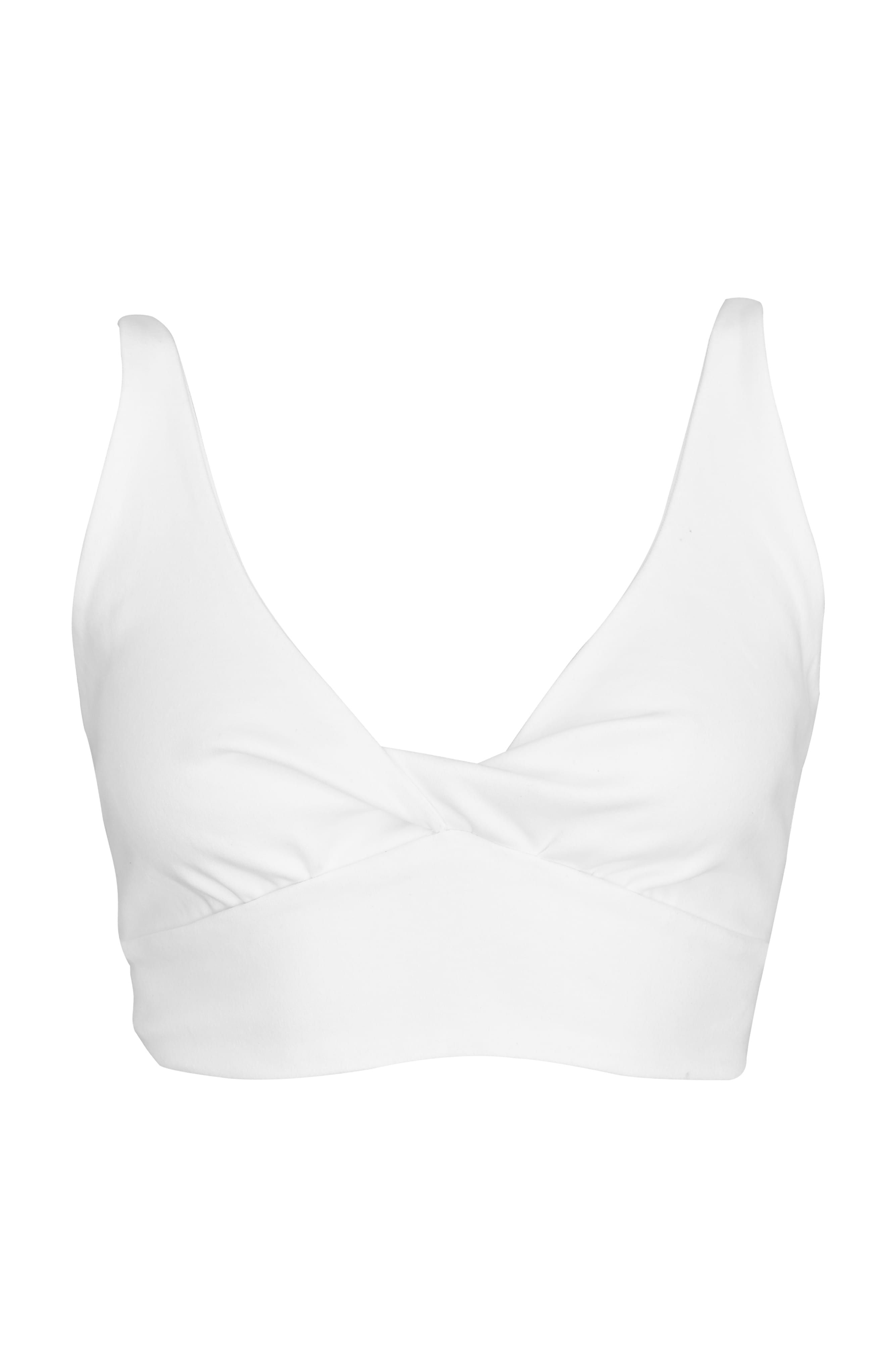 Lezat Bra White / XS Ada Organic Cotton Twist Around Sports Bra