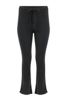 Lezat Drawstring Pant Fiona Organic Cotton Waffle Thermal Pant - Black