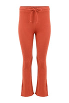 Lezat Drawstring Pant Fiona Organic Cotton Waffle Thermal Pant - Brick
