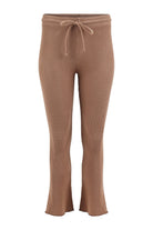 Lezat Drawstring Pant Fiona Organic Cotton Waffle Thermal Pant - Cocoa