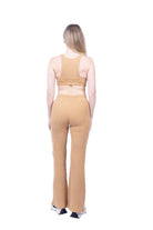Lezat Drawstring Pant Jules Waffle Knit Organic Cotton Drawstring Pant - Iced Coffee