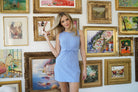 Lezat Dress Gigi Organic Cotton Twist Dress - Glacier