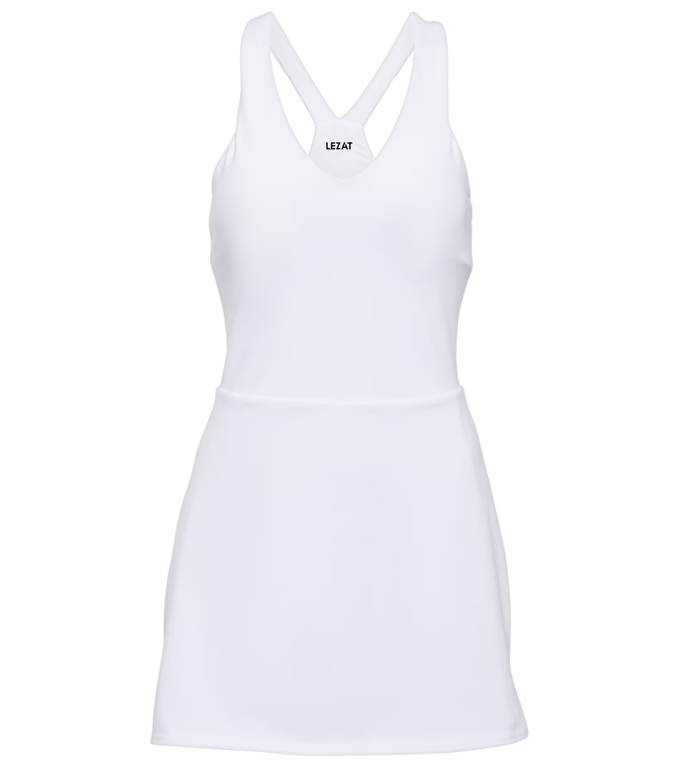 Lezat Dress Isla Racerback Organic Cotton Sport Dress - White