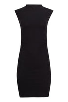Lezat Dress Kara Cotton Mock Neck Ruched Mini Dress