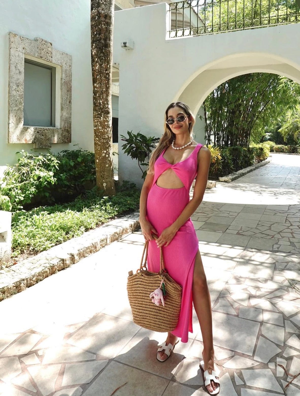 Lezat Dress Krista Twist Dress - Pink Aster