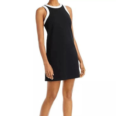 Lezat Dress Willa Organic Cotton Active Mini Dress - Black/White