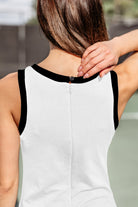 Lezat Dress Willa Organic Cotton Active Mini Dress - White/Black