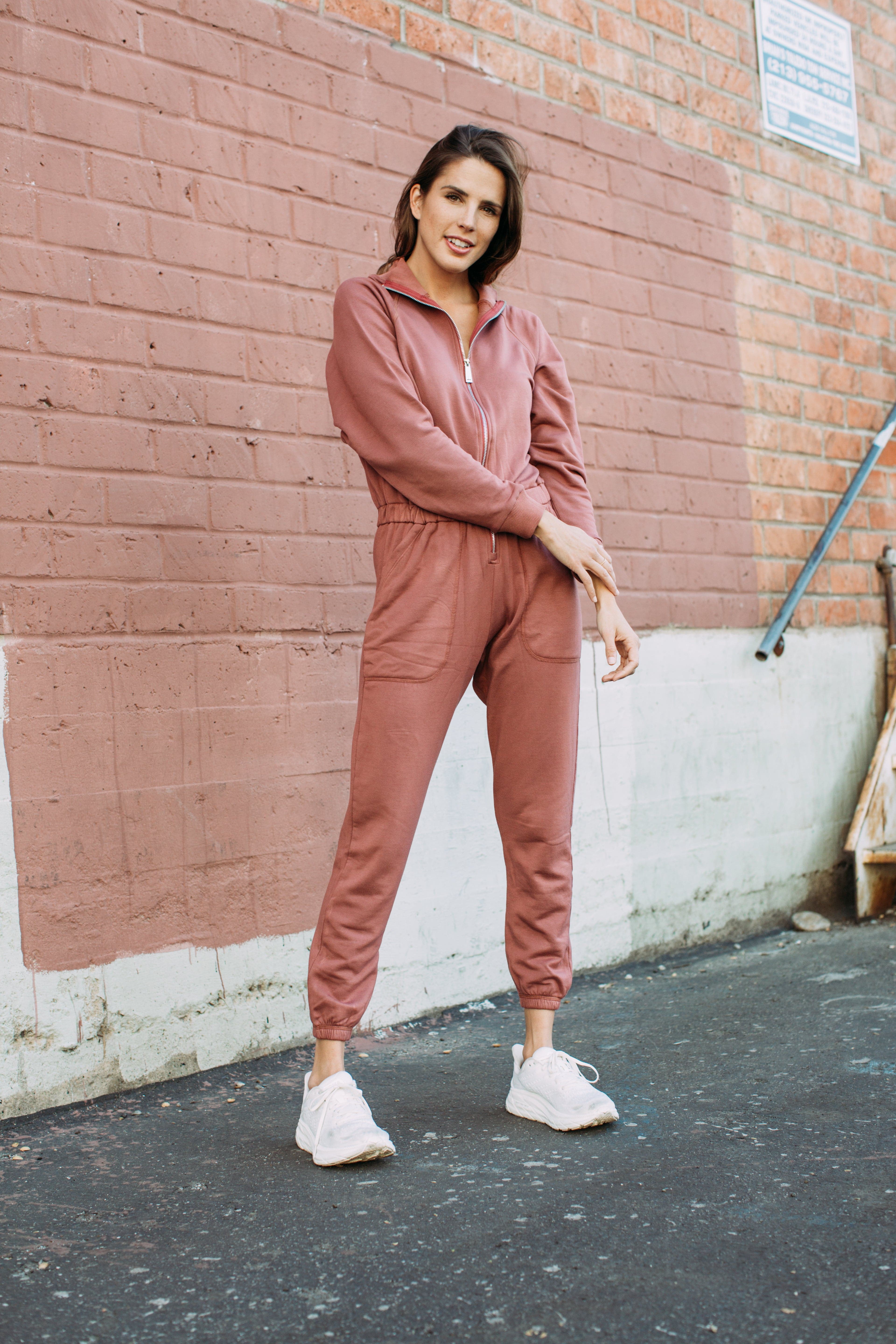 Lezat Jumpsuit Restore Soft Terry Jumpsuit - Marsala