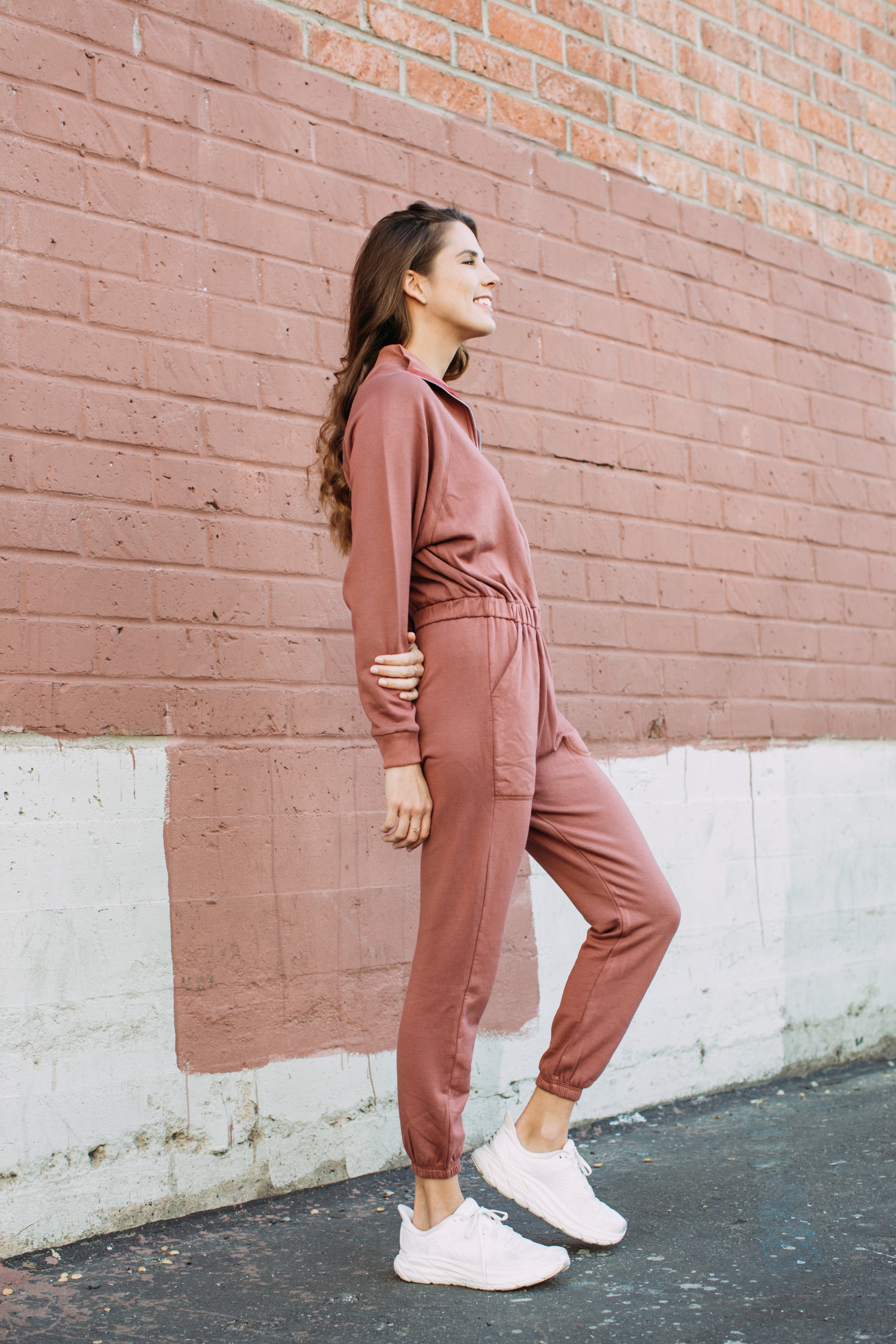 Lezat Jumpsuit Restore Soft Terry Jumpsuit - Marsala