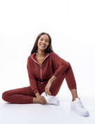 Lezat Jumpsuit Restore Soft Terry Jumpsuit - Marsala
