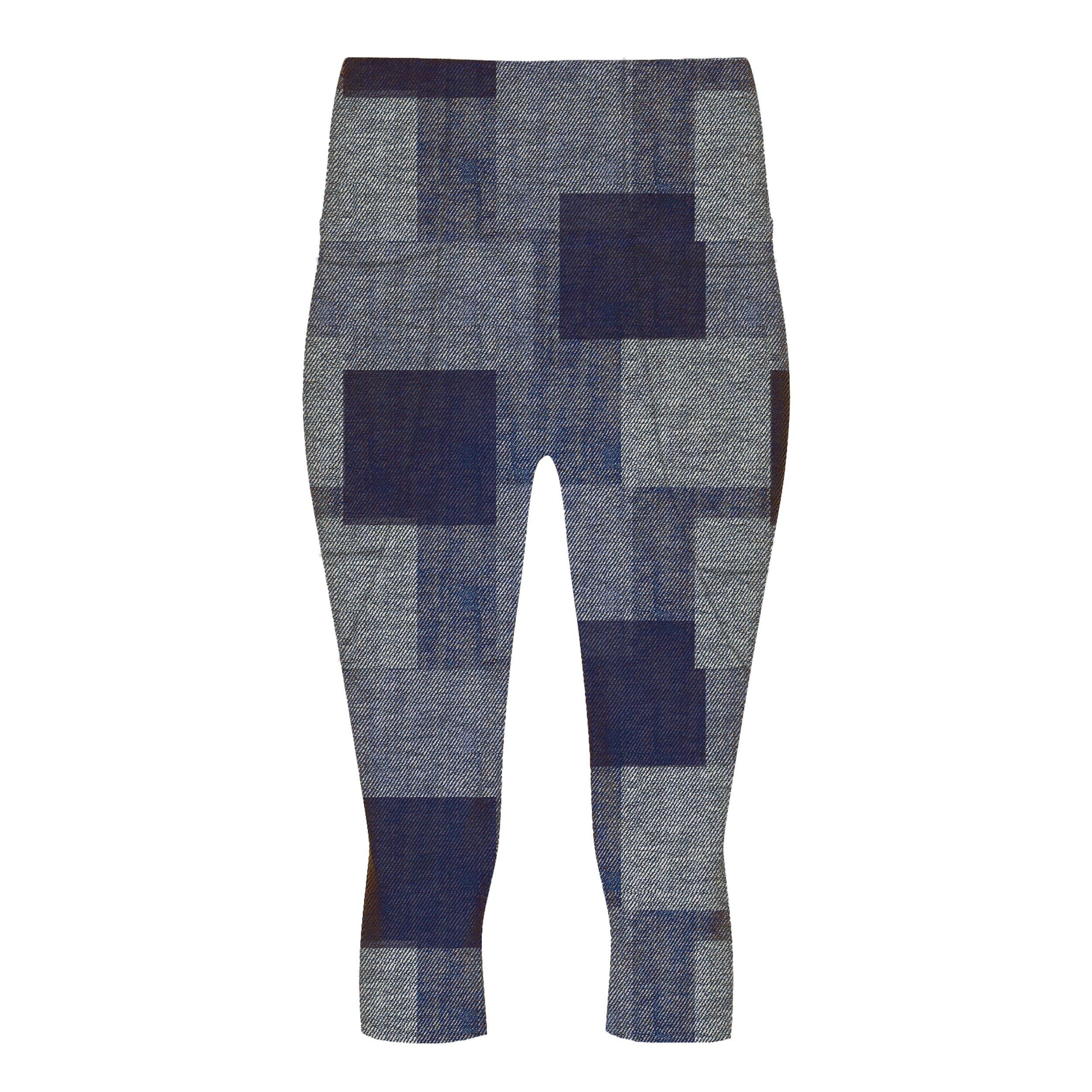 Lezat Legging Denim Patchwork / XS Mae Organic Cotton High Waisted Capri Legging