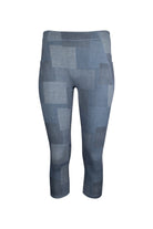 Lezat Legging Denim Patchwork / XS Mae Organic Cotton High Waisted Capri Legging