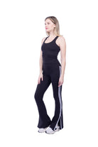 Lezat Legging Ella Organic Cotton High-Rise Flare Stripe Leggings