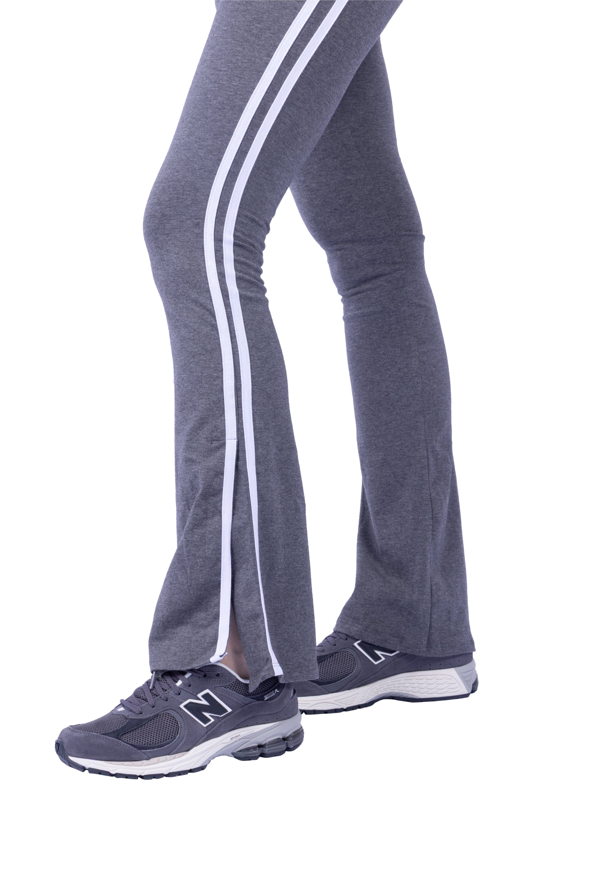 Lezat Legging Ella Organic Cotton High-Rise Flare Stripe Leggings