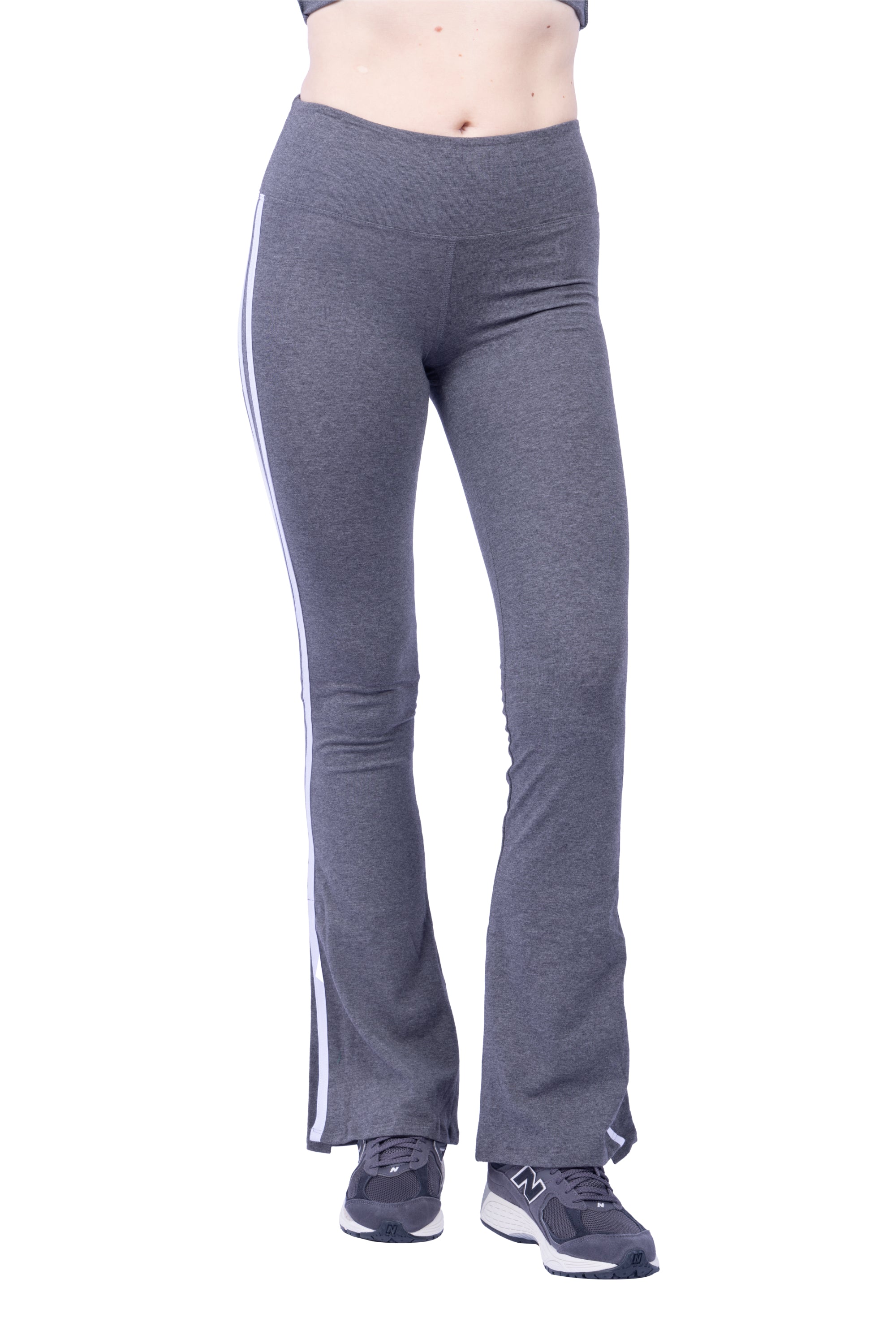 Lezat Legging Ella Organic Cotton High-Rise Flare Stripe Leggings