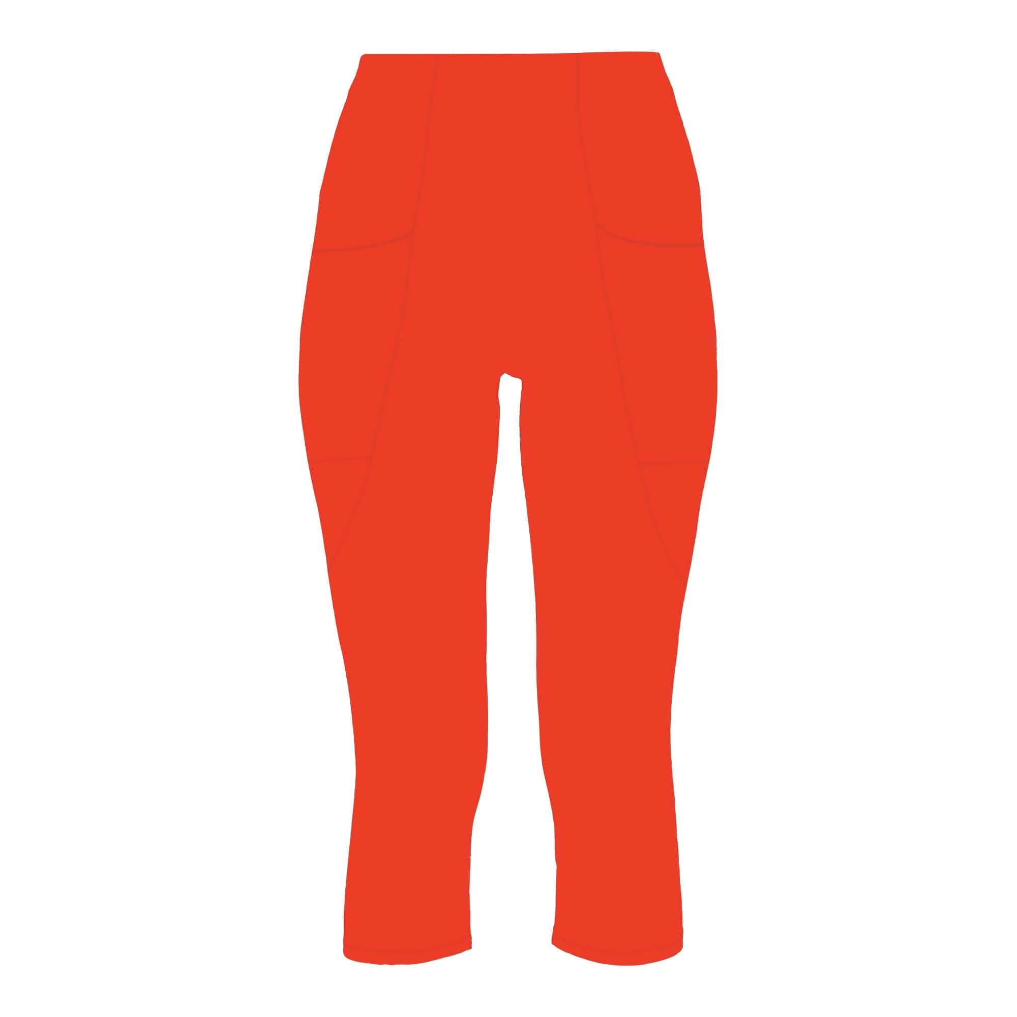 Lezat Legging Tomato / XS Mae Organic Cotton High Waisted Capri Legging