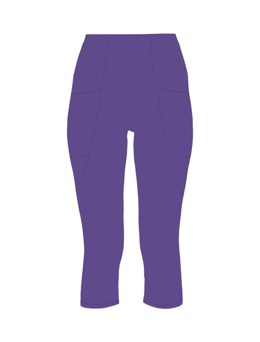 Lezat Legging Ultra Violet / XS Mae Organic Cotton High Waisted Capri Legging