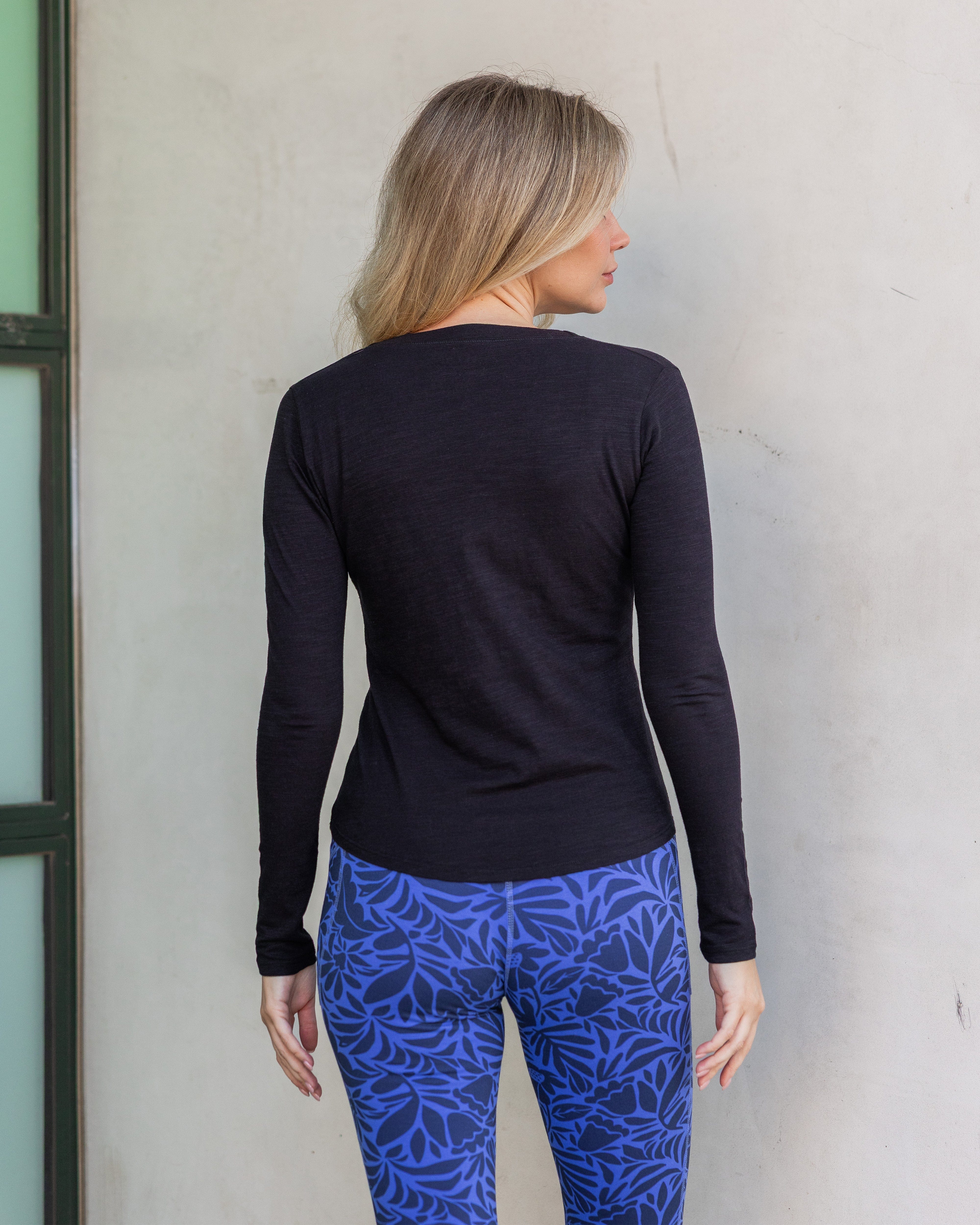 Lezat Long Sleeve Monroe Organic Cotton Henley Long Sleeve