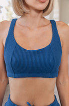 Lezat Lounge Bra Jules Thermal Organic Cotton Sports Bra - Marine