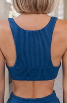 Lezat Lounge Bra Jules Thermal Organic Cotton Sports Bra - Marine