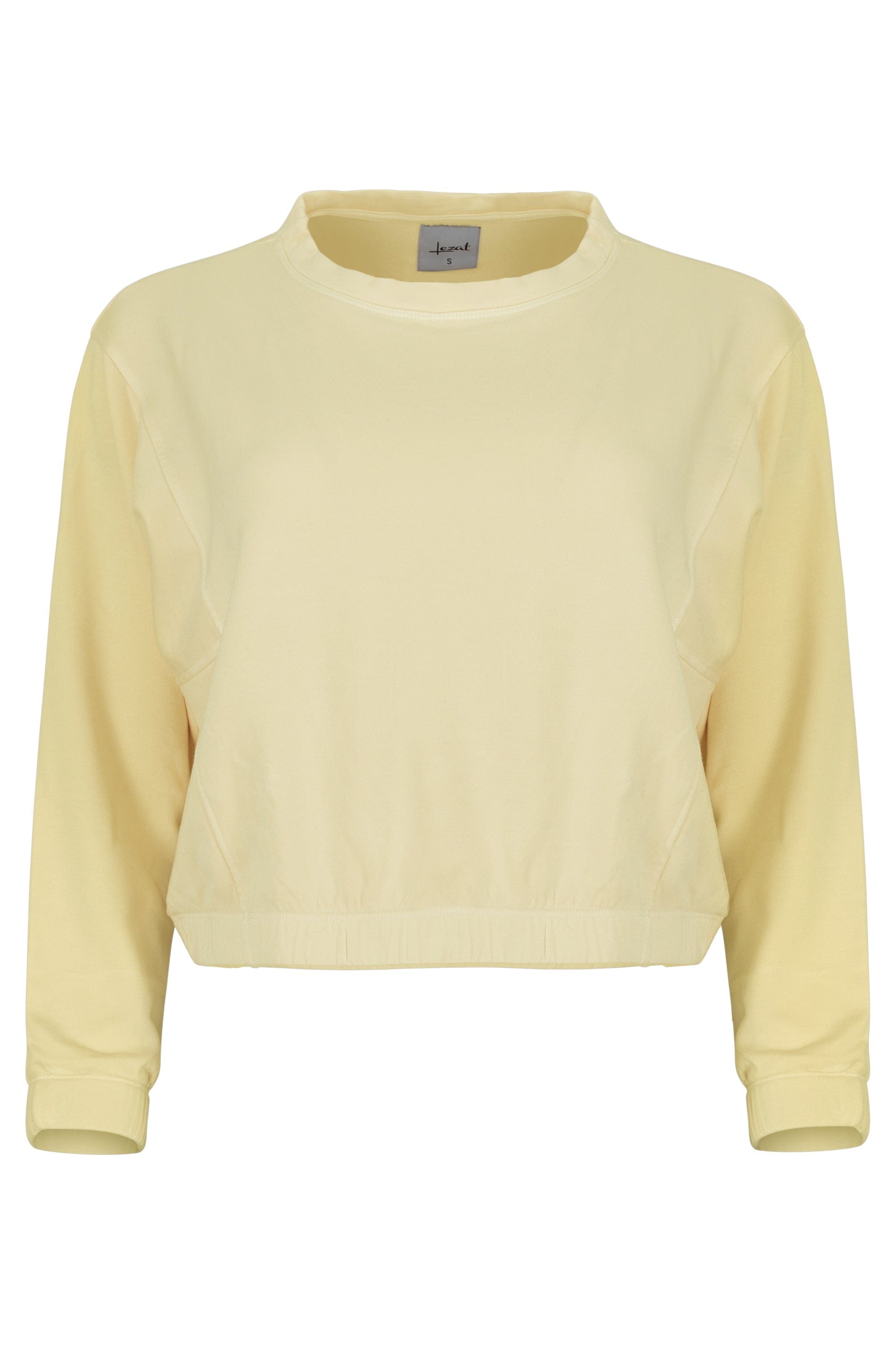 Lezat Pullover Ivy Boxy Cropped Modal Pullover - Sunny