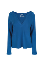 Lezat Pullover Marine / XS Jules Waffle Knit Organic Cotton V-Neck Pullover