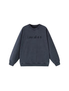 Lezat Sweatshirt Dark Grey - Love all of it / S Sammie Cotton Sweatshirt