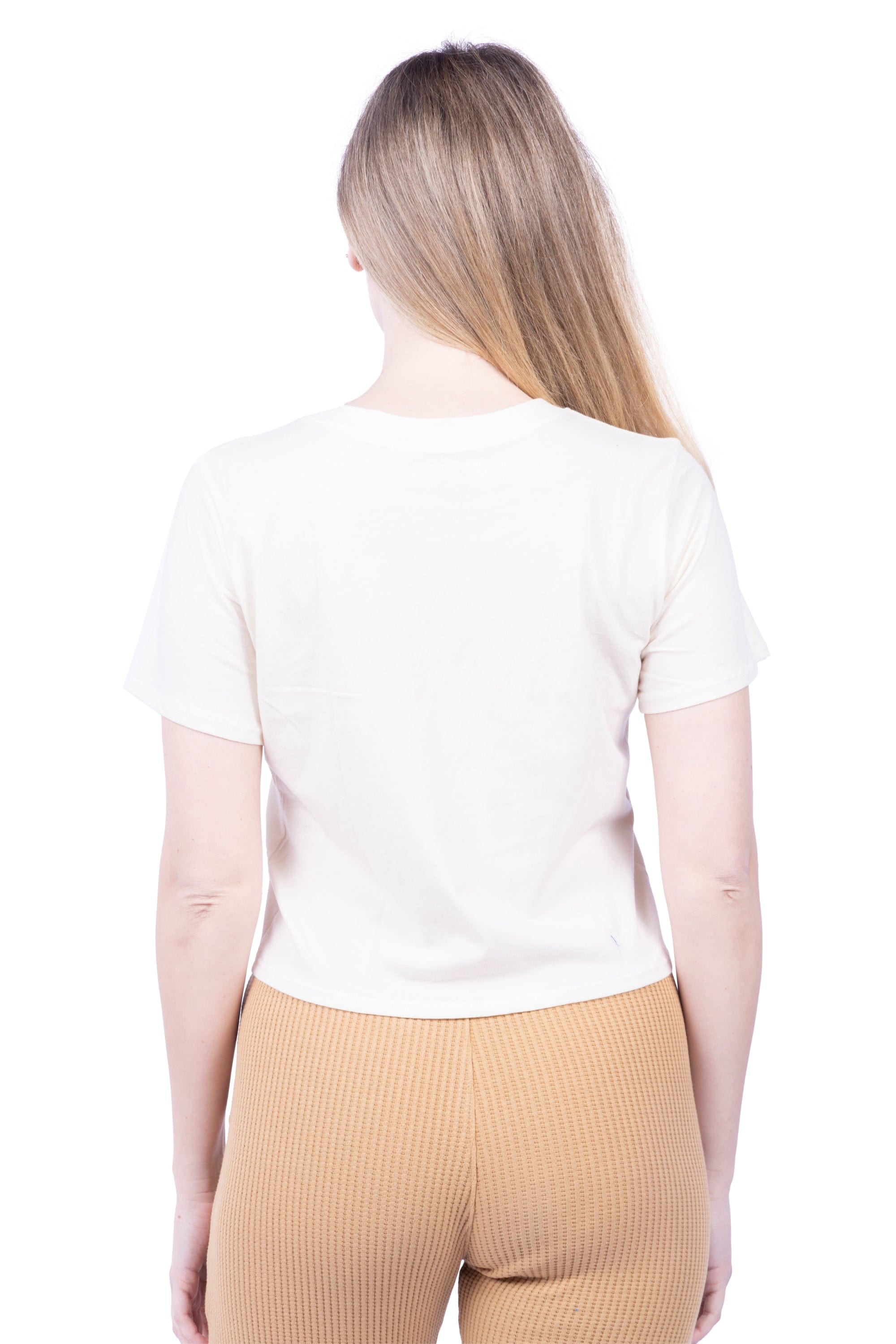 Lezat T-Shirt Cropped Everyday Organic Cotton Tee - Shrooms
