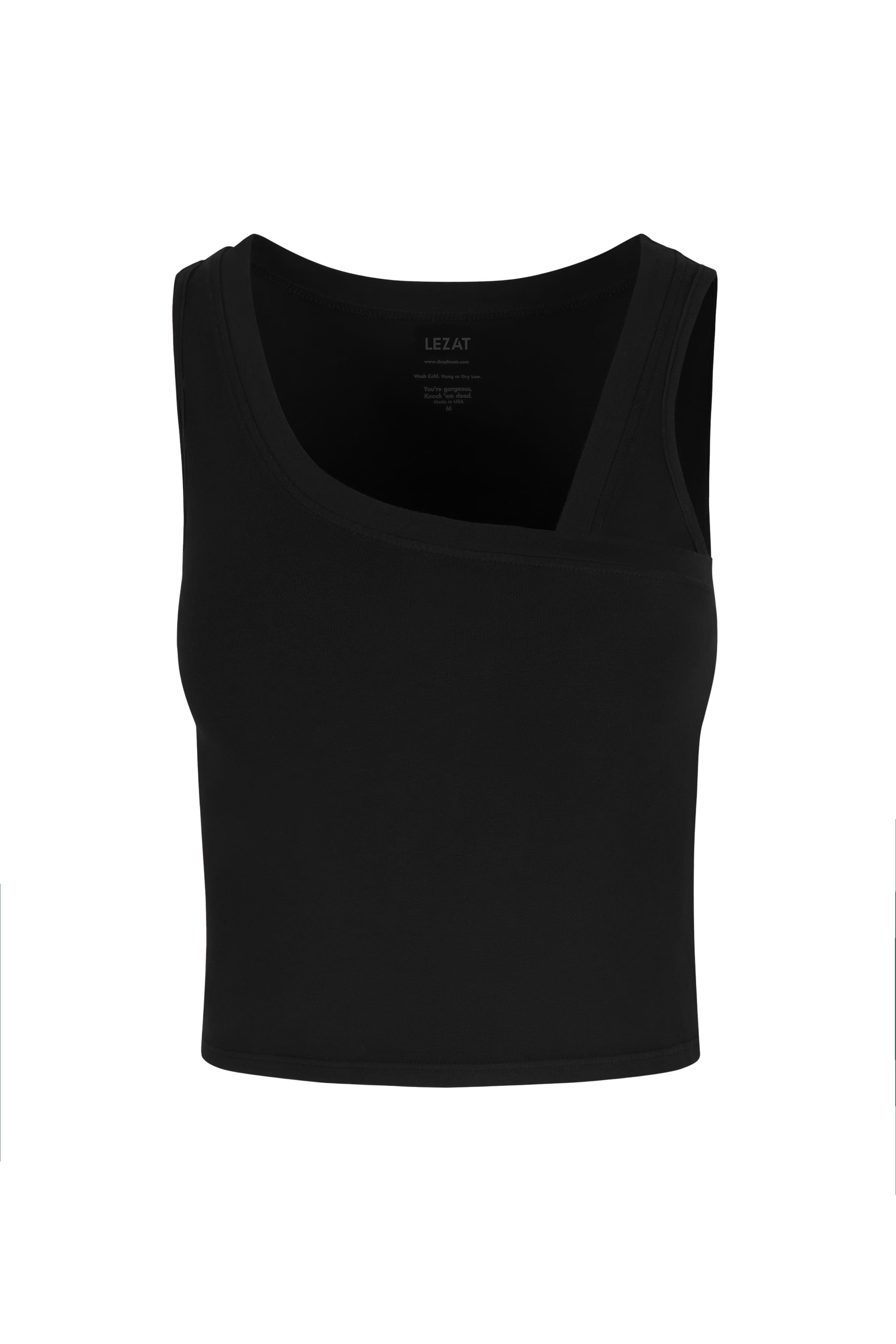 Lezat Tank Black / XS Eden Asymmetrical Organic Cotton Tank
