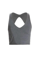 Lezat Tank Dark Heather Gray / XS Ronnie Organic Cotton Cutout Tank
