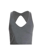 Lezat Tank Dark Heather Gray / XS Ronnie Organic Cotton Cutout Tank