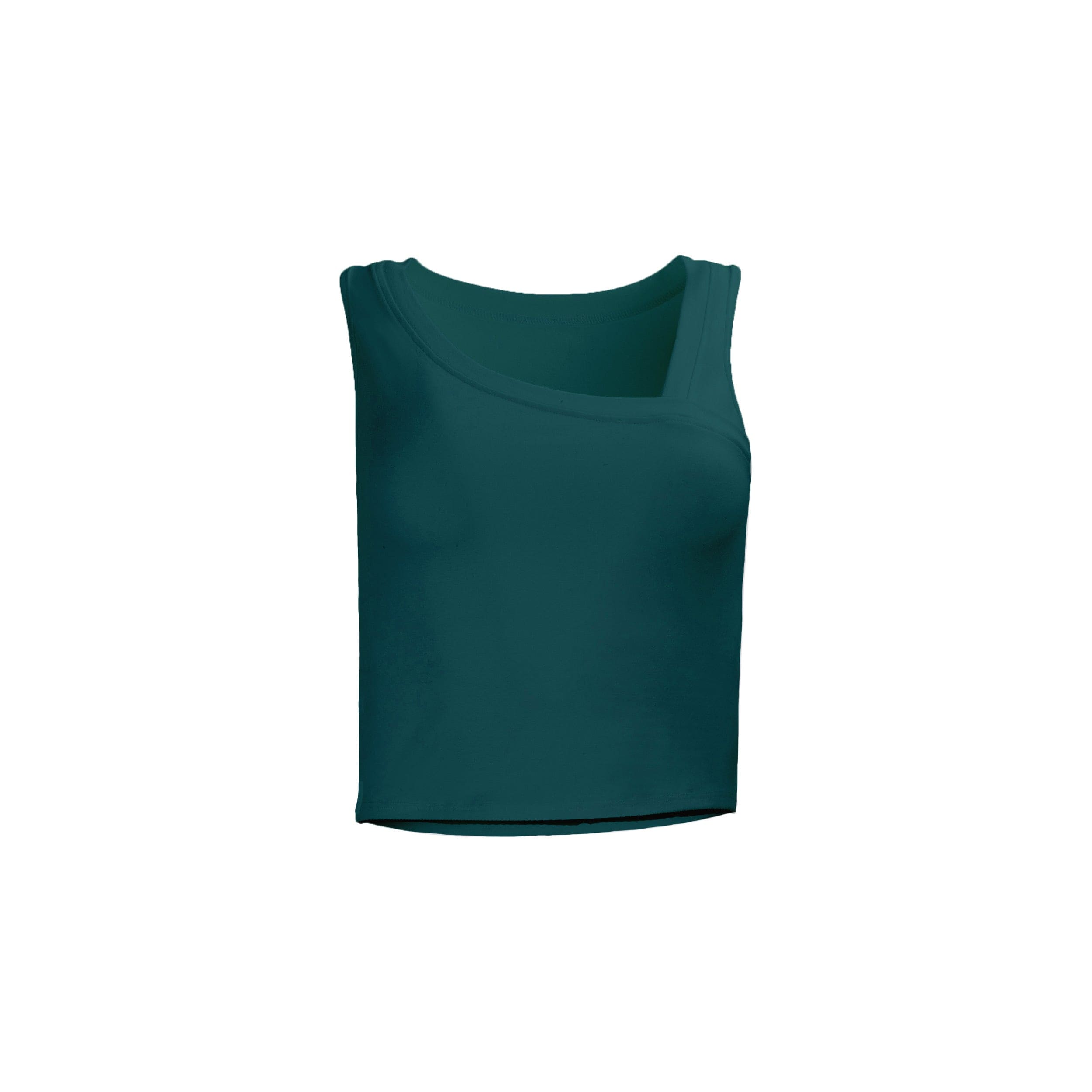 Lezat Tank Deep Teal / XS Eden Asymmetrical Organic Cotton Tank
