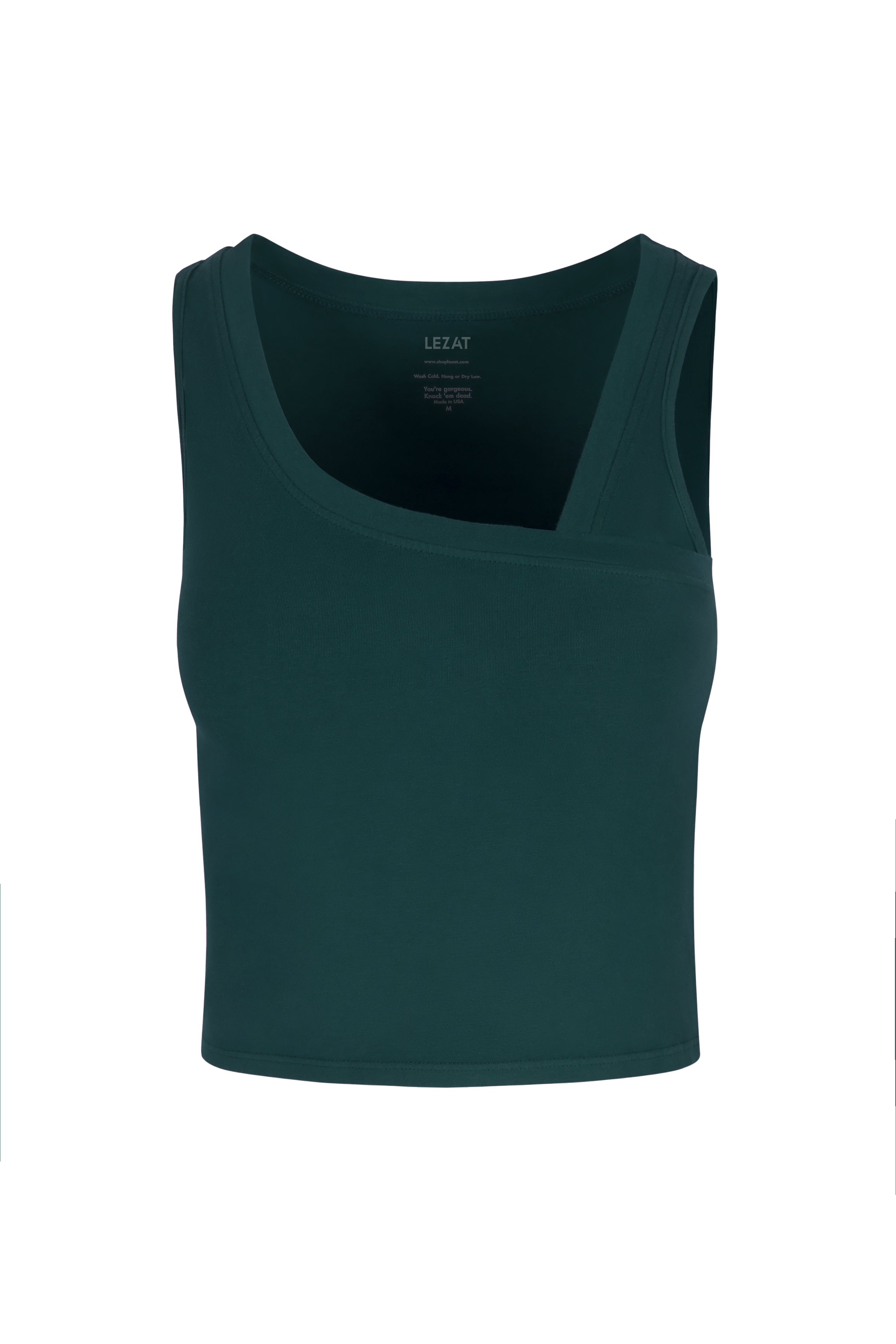 Lezat Tank Deep Teal / XS Eden Asymmetrical Organic Cotton Tank