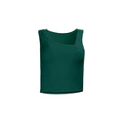 Lezat Tank Eden Asymmetrical Organic Cotton Tank - Forest