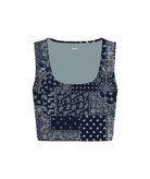 Lezat Top Blue Paisley / XS Sara Organic Cotton Bra Top