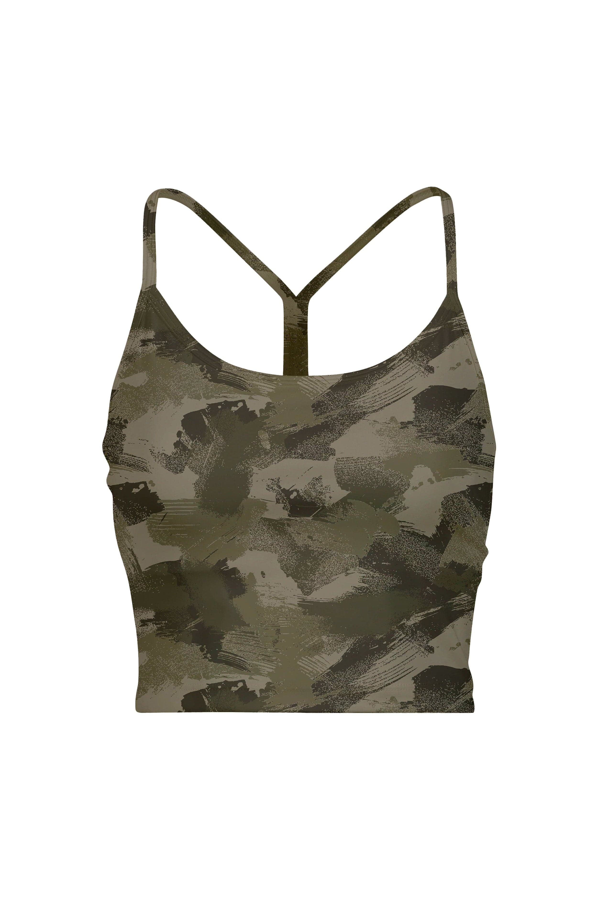 Lezat Top Camo Brush / XS Lea Organic Cotton Cropped Tank