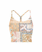 Lezat Top Floral Patchwork / XS Lea Organic Cotton Cropped Tank