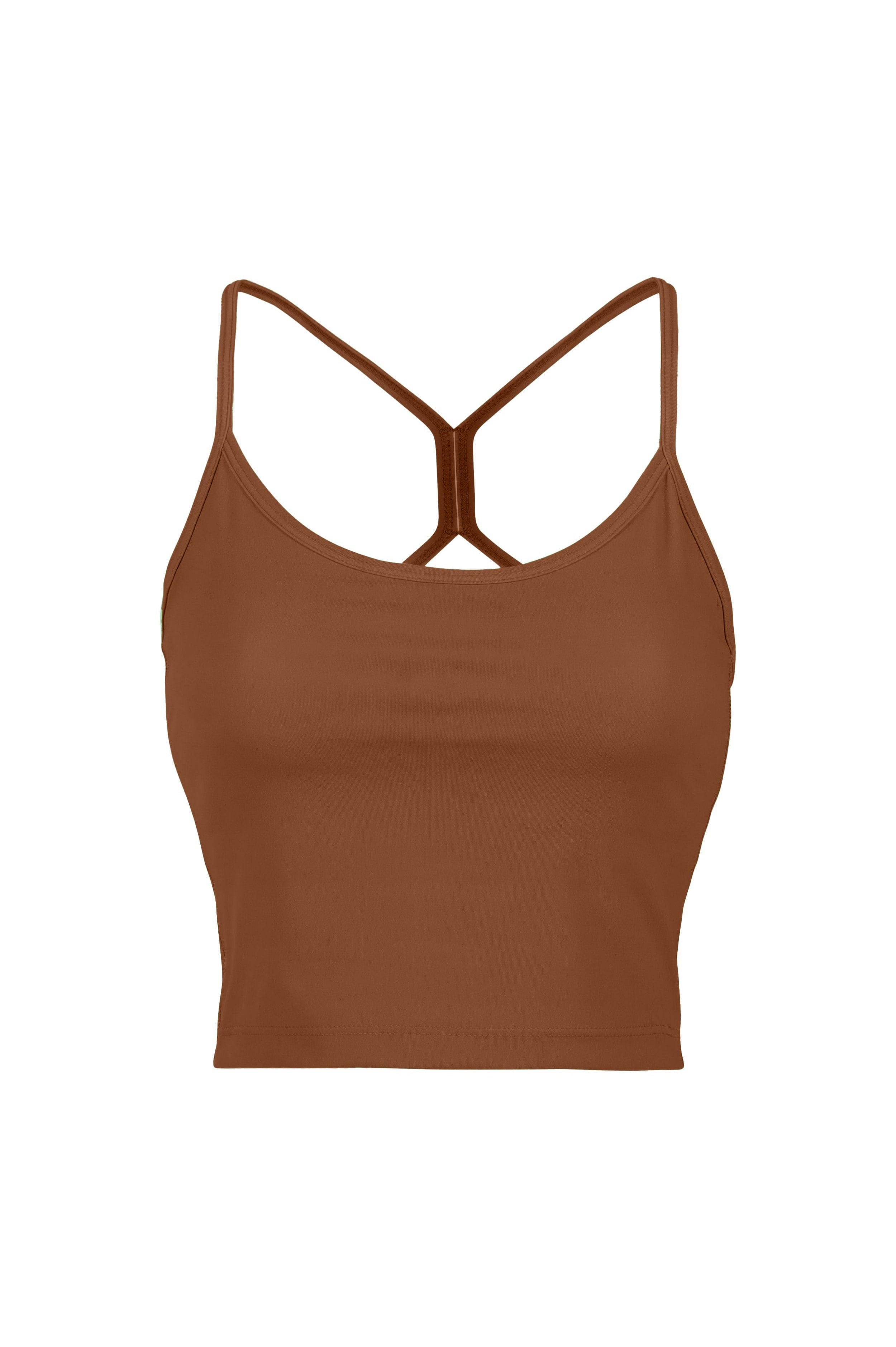 Lezat Top Root Beer / XS Lea Organic Cotton Cropped Tank