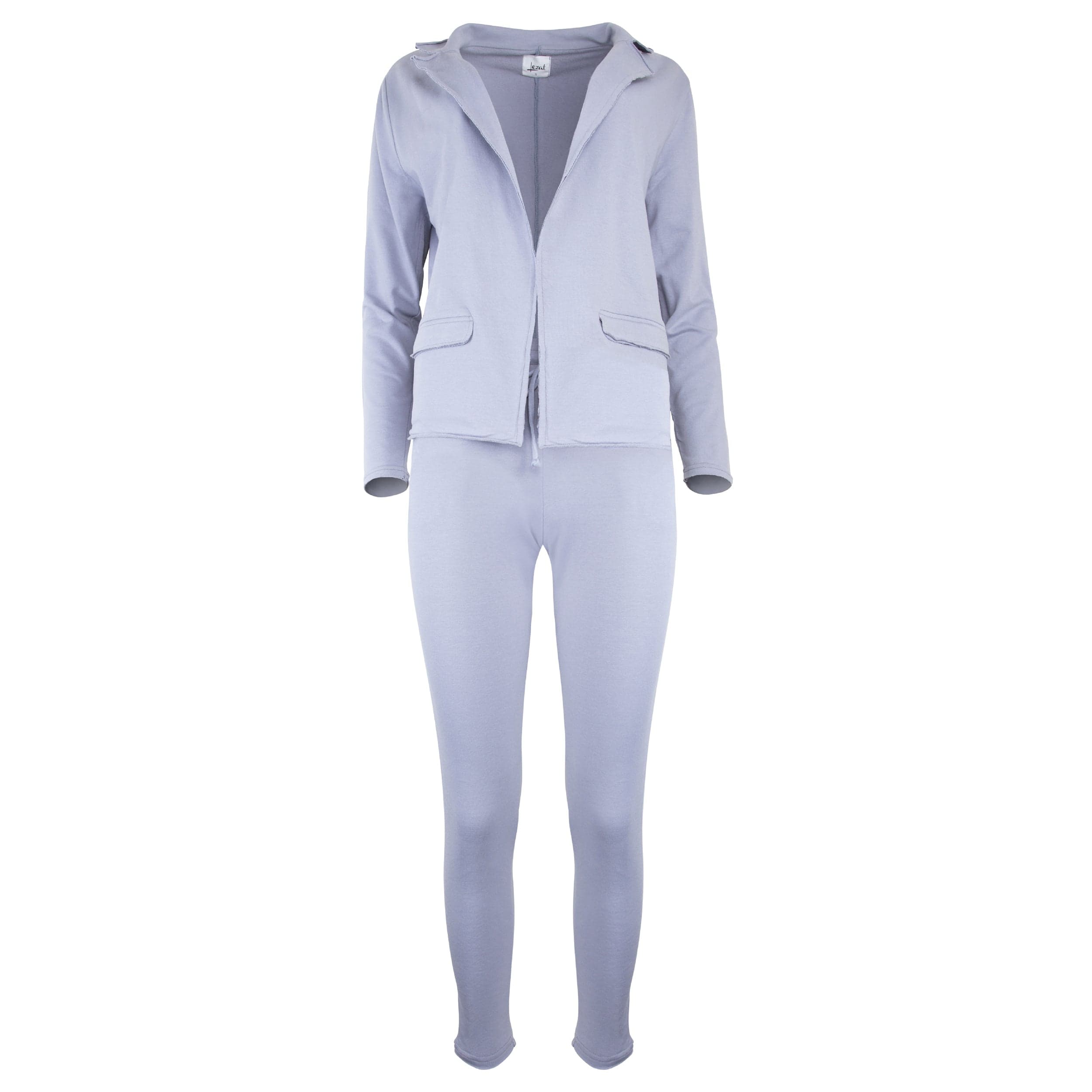 Lezat Blazer Well Suited Cotton Blazer - Cement