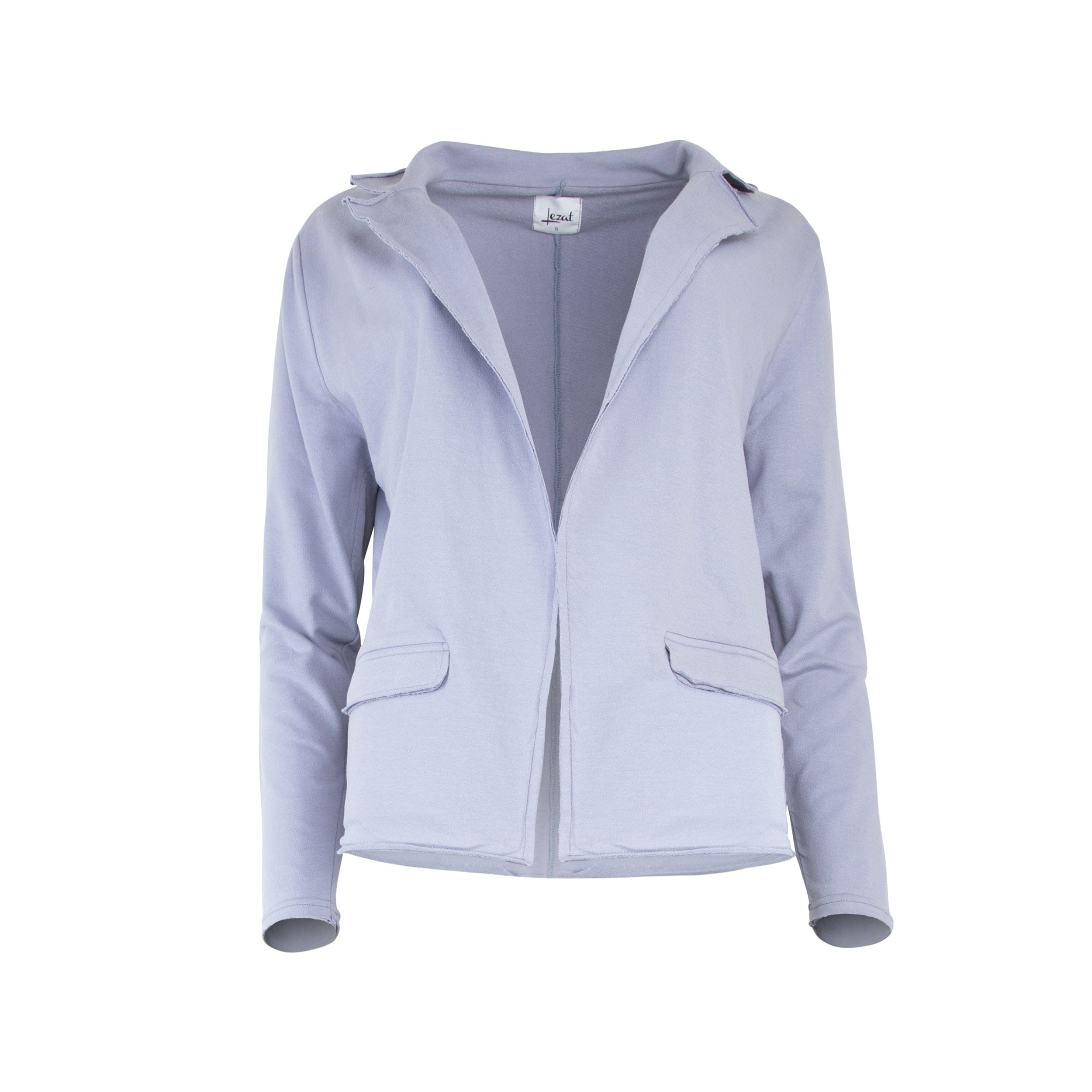 Lezat Blazer Well Suited Cotton Blazer - Cement