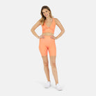 Lezat Bra Ada Organic Cotton Twist Around Sports Bra - Glow