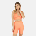 Lezat Bra Ada Organic Cotton Twist Around Sports Bra - Glow