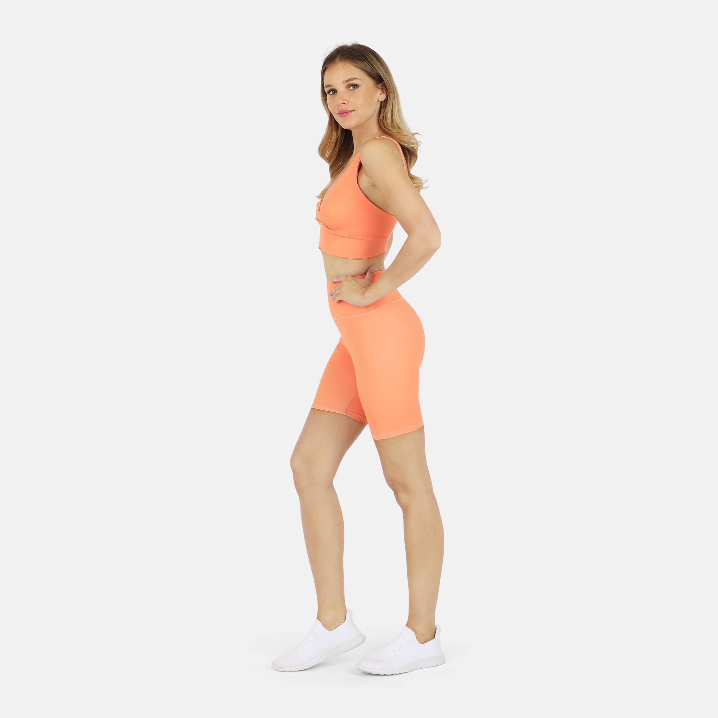 Lezat Bra Ada Organic Cotton Twist Around Sports Bra - Glow