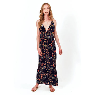Lezat Dress Kendra Maxi Dress - Navy Floral