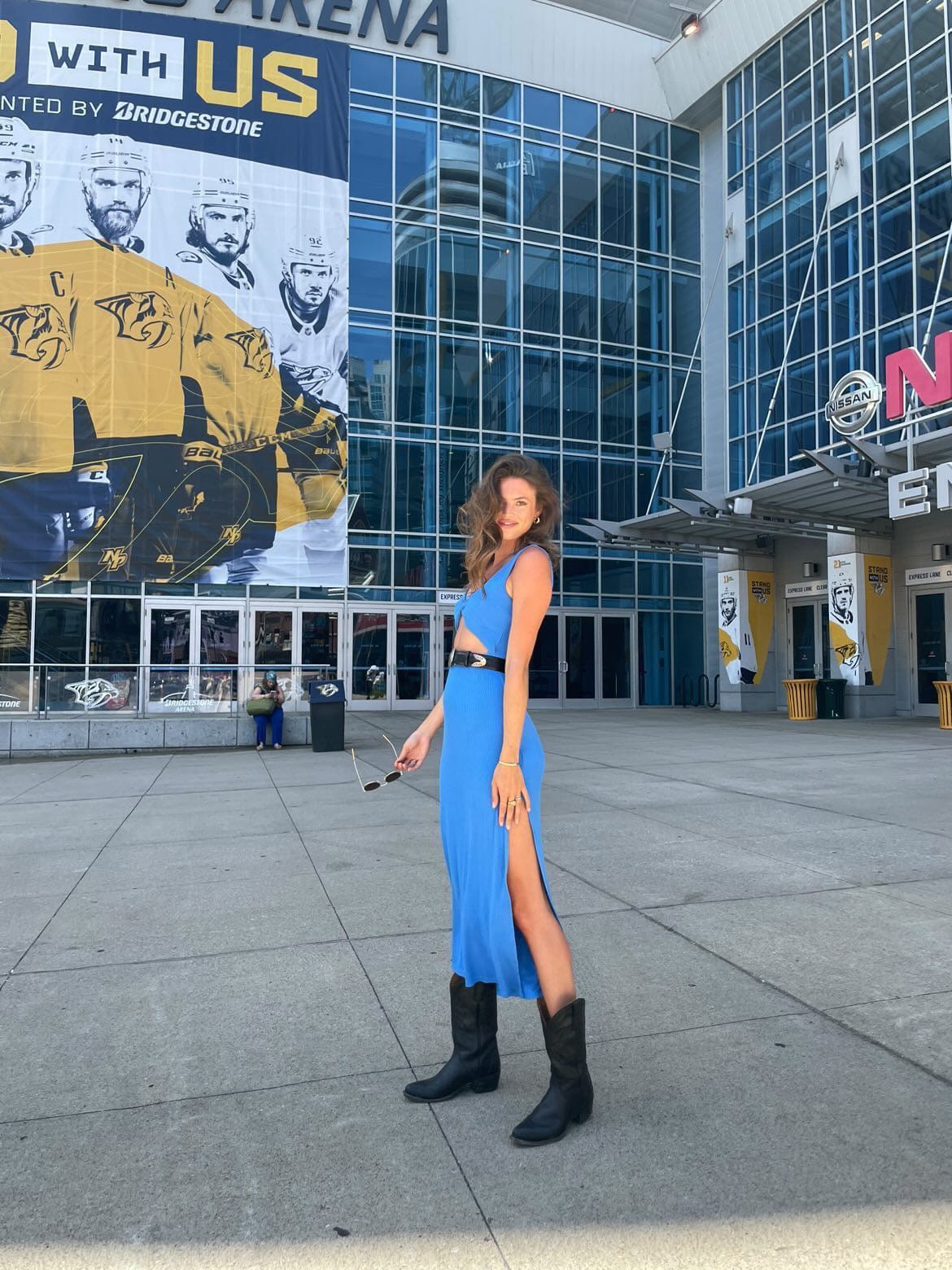 Lezat Dress Krista Twist Dress - Blue Moon