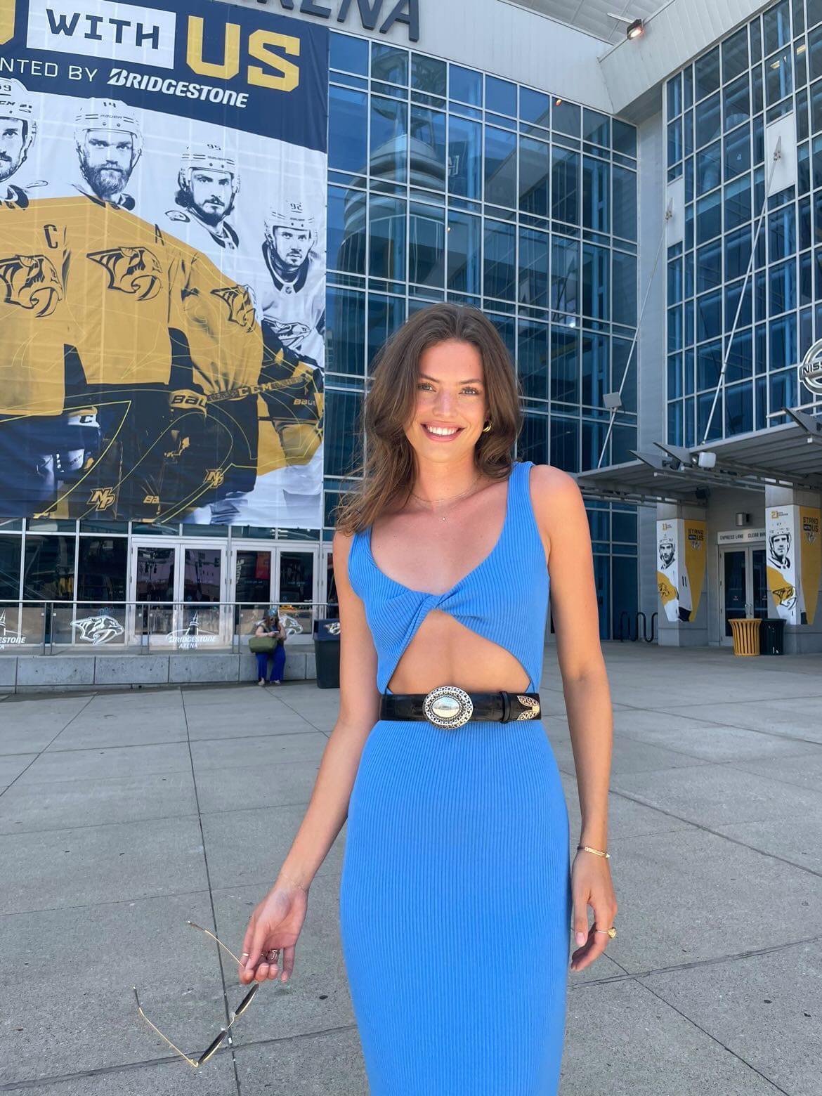 Lezat Dress Krista Twist Dress - Blue Moon