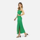 Lezat Dress Krista Twist Dress - Kelly Green