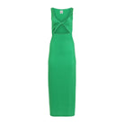 Lezat Dress Krista Twist Dress - Kelly Green