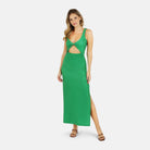 Lezat Dress Krista Twist Dress - Kelly Green