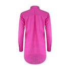Lezat Dress Naomi Floral Linen Tunic Blouse - Pink Aster